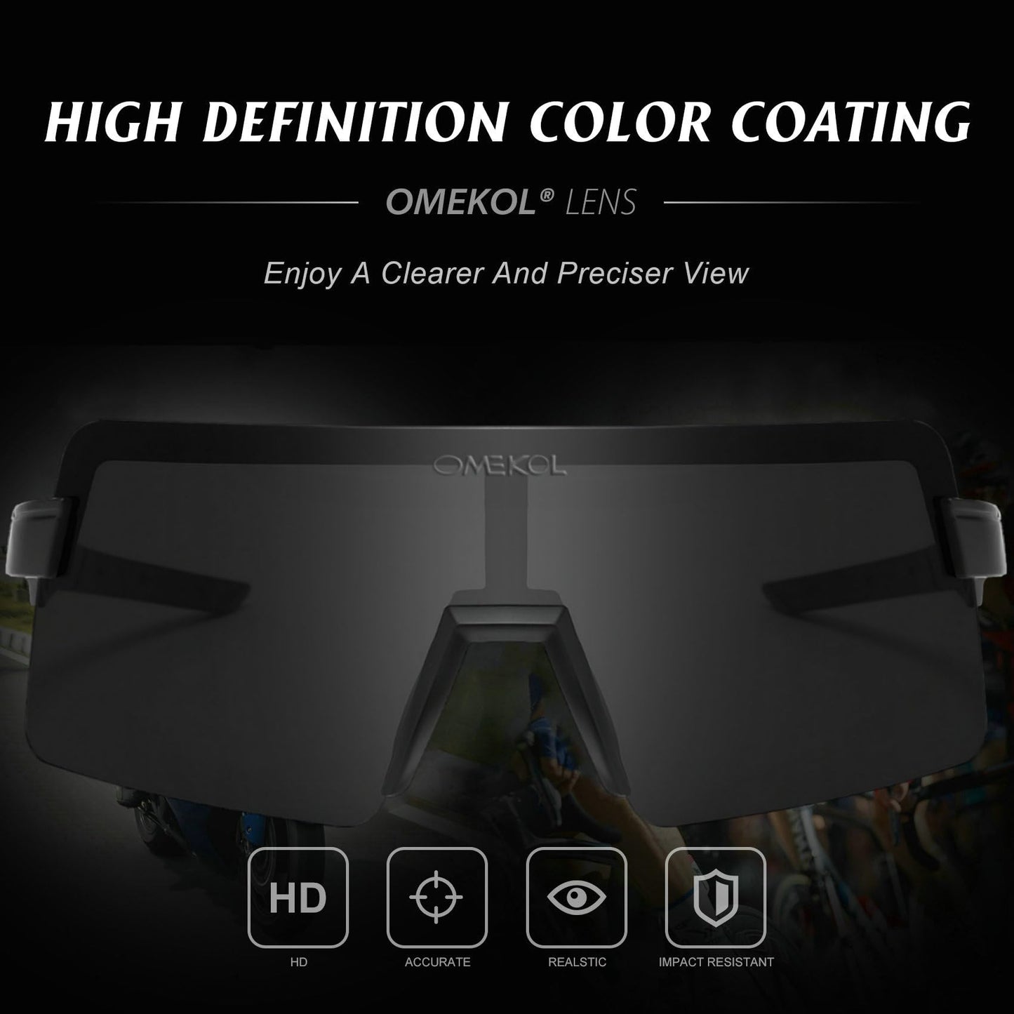 OMEKOL Age 8-18 Youth Polarized Baseball Sunglasses Boys Girls Sports Sun Glasses UV400 Goggles Head Width Less Than 5 Inch - AP1-S