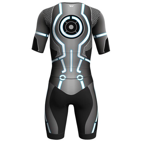 Lo.gas Logas MensTriathlon Suit Trisuit Race Skinsuit Cycling Speed Suit Swimskin Bike Swim Run color-blocking
