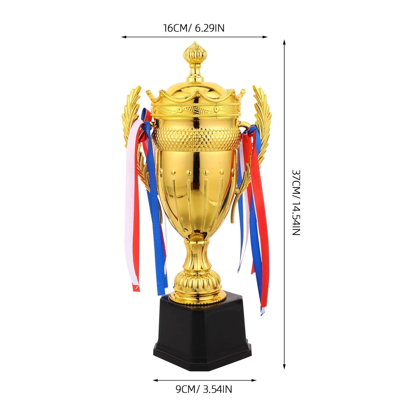 NUOBESTY Mini Metal Trophy Award Cup Gold Trophy for Kids Award for Students Classroom Rewards for Sports Competitions Prizes Birthday Party Favors 14.56 X 6.29 X 3.54 in