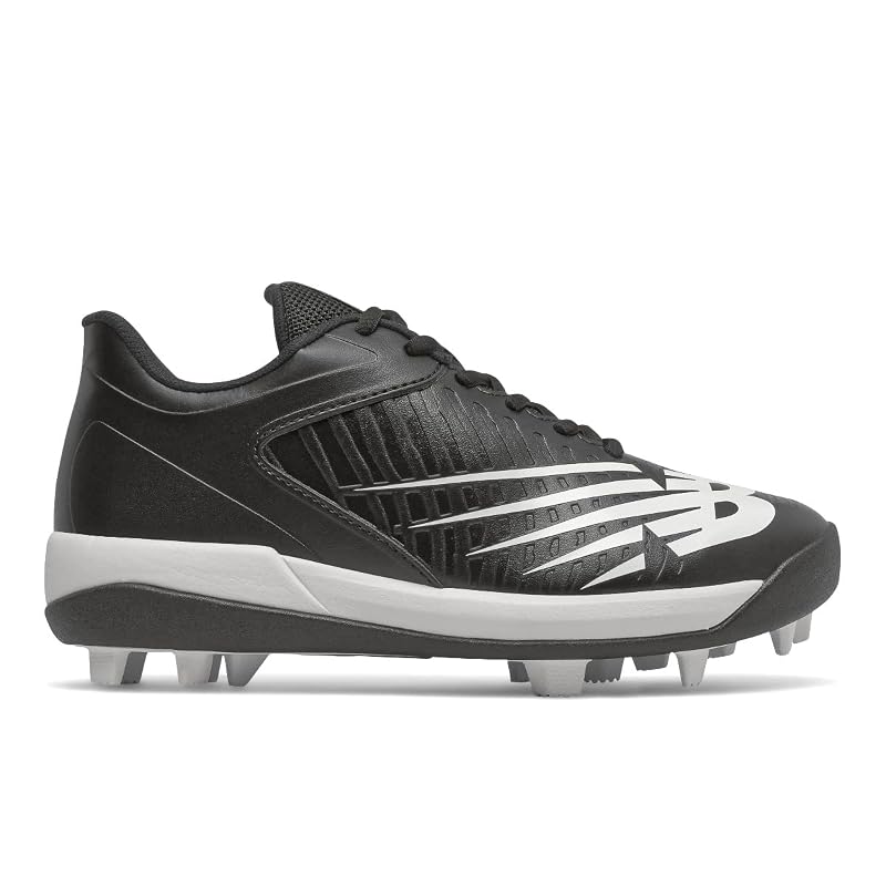 New Balance Kids 4040 V6 Molded Baseball Shoe - Black/White +2 Little Kid