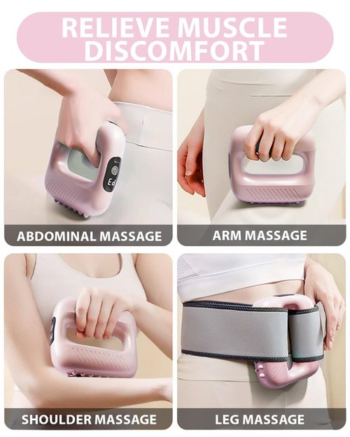 Zoomsnail Vibration Plate Exercise Machine, 400 Lb Weight Capacity Extra Large Size Fitness Platform, Whole Body Workout Fitness Platform with Adjustable Grips for Weight Loss, Fat Burner, Plum