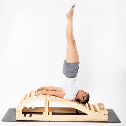 Iyengar Yoga Viparita Dandasana Bench – Wooden Back Bending Bench for Deep Stretching and Flexibility | Large Back Bender for Enhanced Support