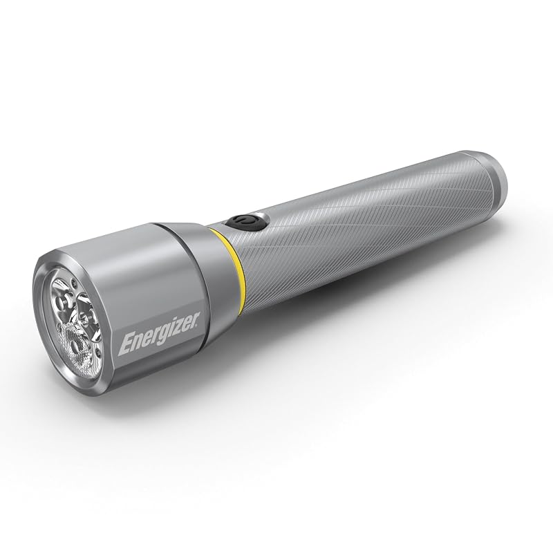 Energizer Vision HD Extra Performance LED Flashlight with Digital Focus - Silver 1-Pack (Batteries Included)