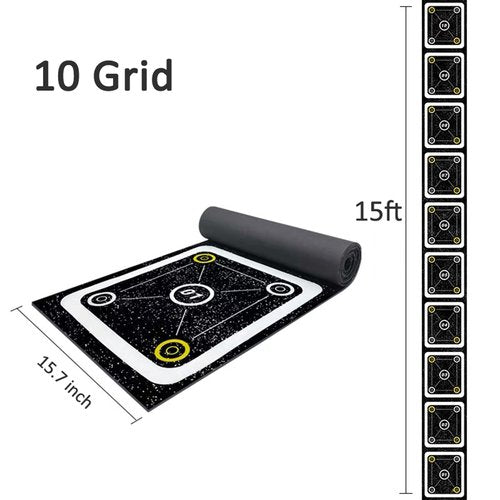 HUAGHEE Rubber Agility Ladder 15 Ft Non-Slip Speed Agility Training Ladder for Soccer Footwork Training，Flat Agility Ladder for Children's Physical Training Equipment (15 ft)