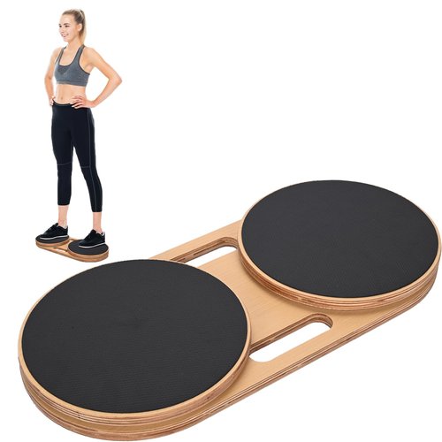 Nisorpa Ab Twister Board for Exercise 31.26'' x 9.84'' Twister Exercise for Waist Wood Waist Twisting Disc Full Body Toning Workout for Slimming and Strengthening Abdominal & Stomach Exercise Equipment
