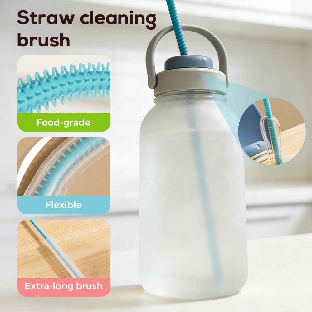 3 in 1 Cup Lid Cleaning Brush, 2026 New Multifunctional Bottle Brush Cleaner, Bottle and Straw Brush Cleaning Set, Crevice Cleaning Brush Tools for Gap Tight Spaces, Home Kitchen Gadgets (2PC B)
