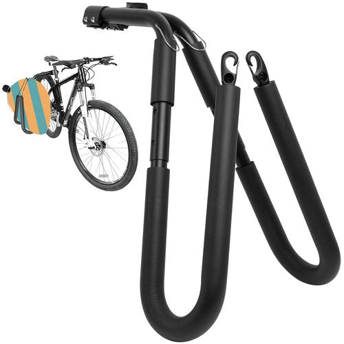 Surfboard Bike Rack, Adjustable Bike Surfboard Carrier Bracket, Compatible with Short Boards, Boogie Boards, Snowboards