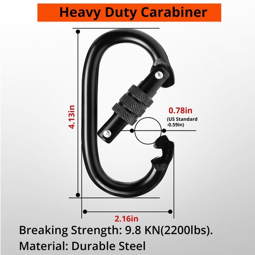 TRSMIMA Tree Stand Hunting Harness - Climbing Stands Strap Treestand Belt with Adjustable Metal Hook Quick Easy Quiet To Use