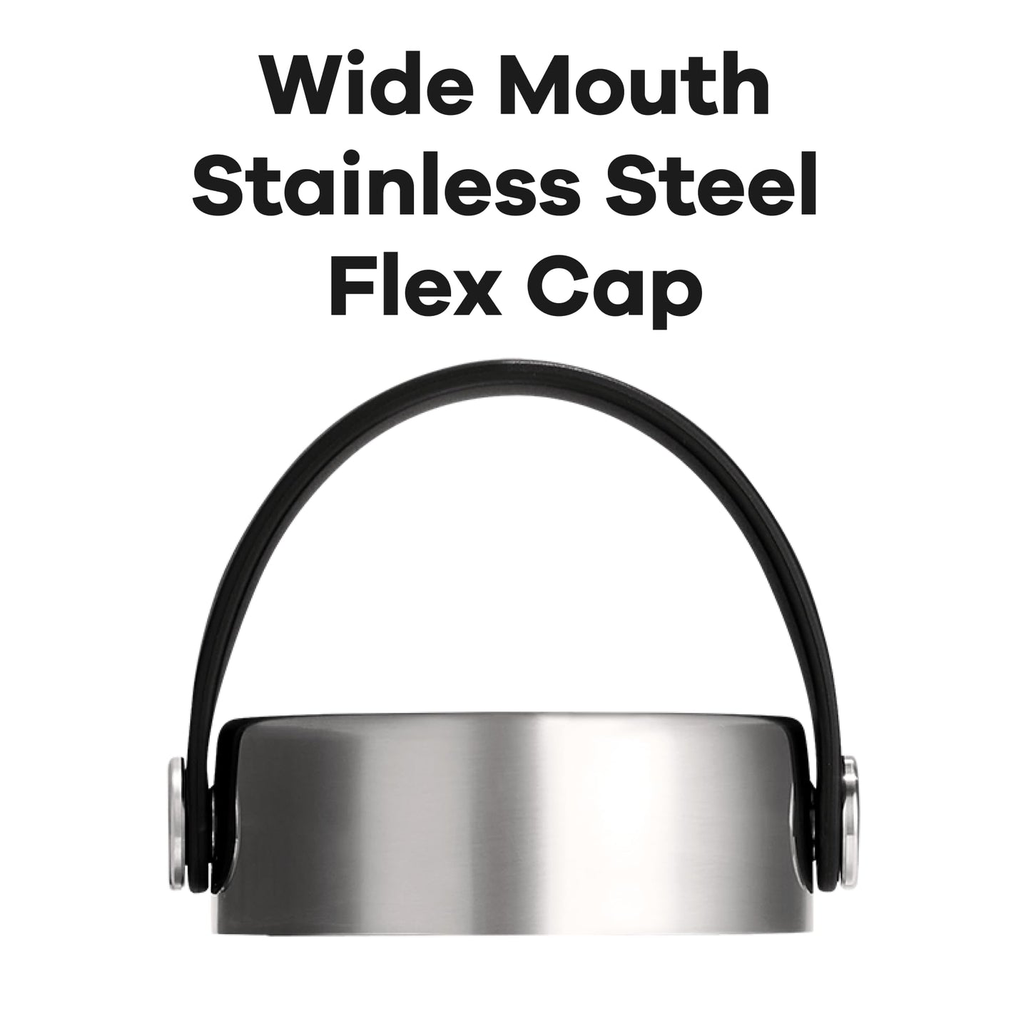 Hydro Flask Lids – Flex Cap Replacement Lid for Wide Mouth Water Bottles Stainless Steel