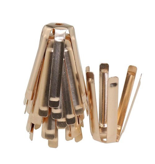Mykepoda 12pcs/Pack Universal Brass Golf Shaft Adapter Spacer Fits .335 .350 .355 .370 for All Shaft 6 Legs Golf Shaft Shims for Iron Shaft