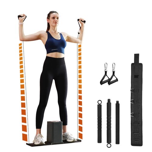 SR3 Smart Home Gym Equipment ，Max 130lbs Resistance Portable Full Body Workout Cable Machine with Ambient Light,at Home Gym | All in One Gym for Travel | Foldable Gym & Home Exercise Equipment