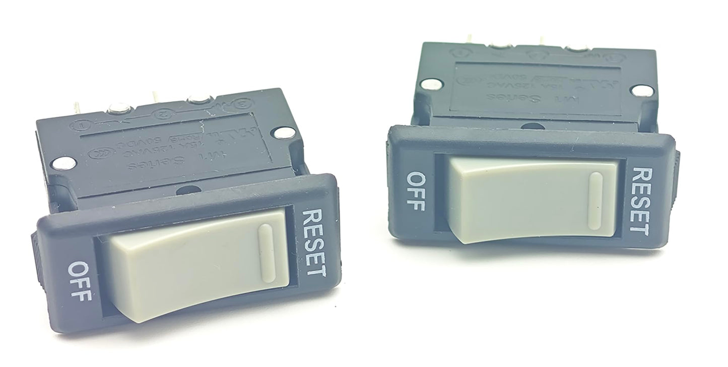 2 Pieces Power Entry On/Off Switch 186726 Works with Treadmill, Cycle Bike,15A, 125VAC, 50VDC