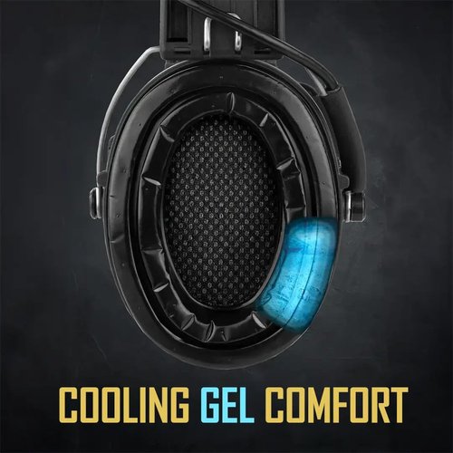 Sordin Pro-X LED Ear Muffs (Limited Night Camo Edition) - Active and Electronic Ear Defenders - Earmuffs for Hunting & Shooting