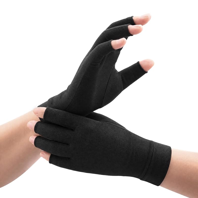2 Pairs Fivxupr Arthritis Compression Gloves for Hands & Wrists – Medium
