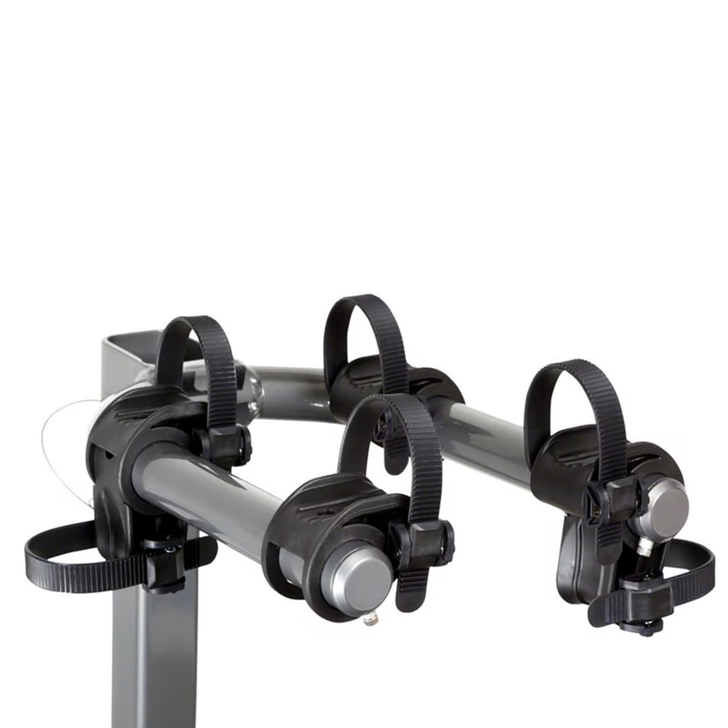 KUAT Beta Hitch-Mounted Bike Rack | Hanging-Style Durable Lightweight Aluminum Powder Coated Folding Tilting-Down Gray Bicycle Car Truck Transportation Hauling Rack | 2 Bike Capacity