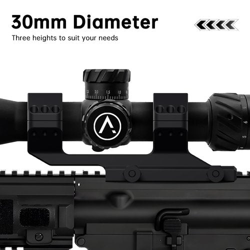 SZFEIC Cantilever Scope Mount, One-Piece Picatinny Offset Dual Ring 1.5 inch 30mm 34mm Lightweight Rifle Scope Rings Mounts