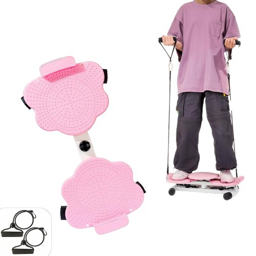 women twist stepper, multifunctional ab exercise board, lovely waist sculptor twist, waist twister, twist exercise machine, stepper for effective home workouts and waist shaping(P-ink)