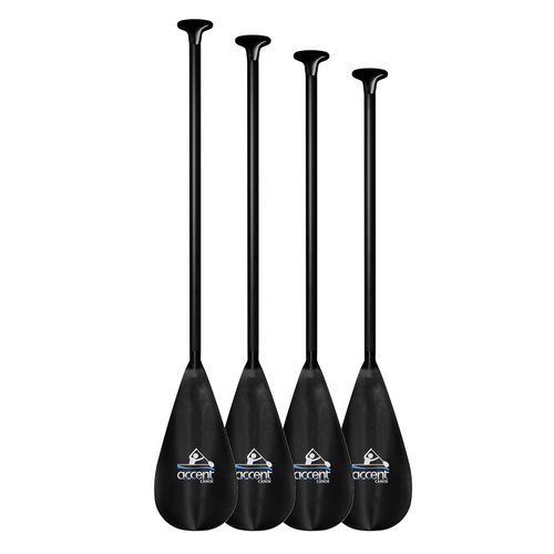 ACCENT PADDLES Beat Aluminum Canoe Paddle 50in/127cm, 52in/132cm, 54in/137cm, 56in/142cm 8-Degree Bent Fiberglass Reinforced Nylon Blade Ergo Grip Handle Fixed Length Paddle (56in/142cm)