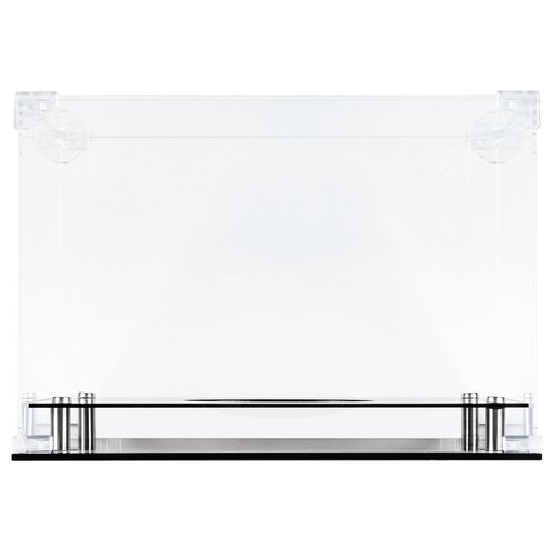 UV Protection Football Display Case Holder Stand Holder All Sides Clear Showcase (Rectangular)