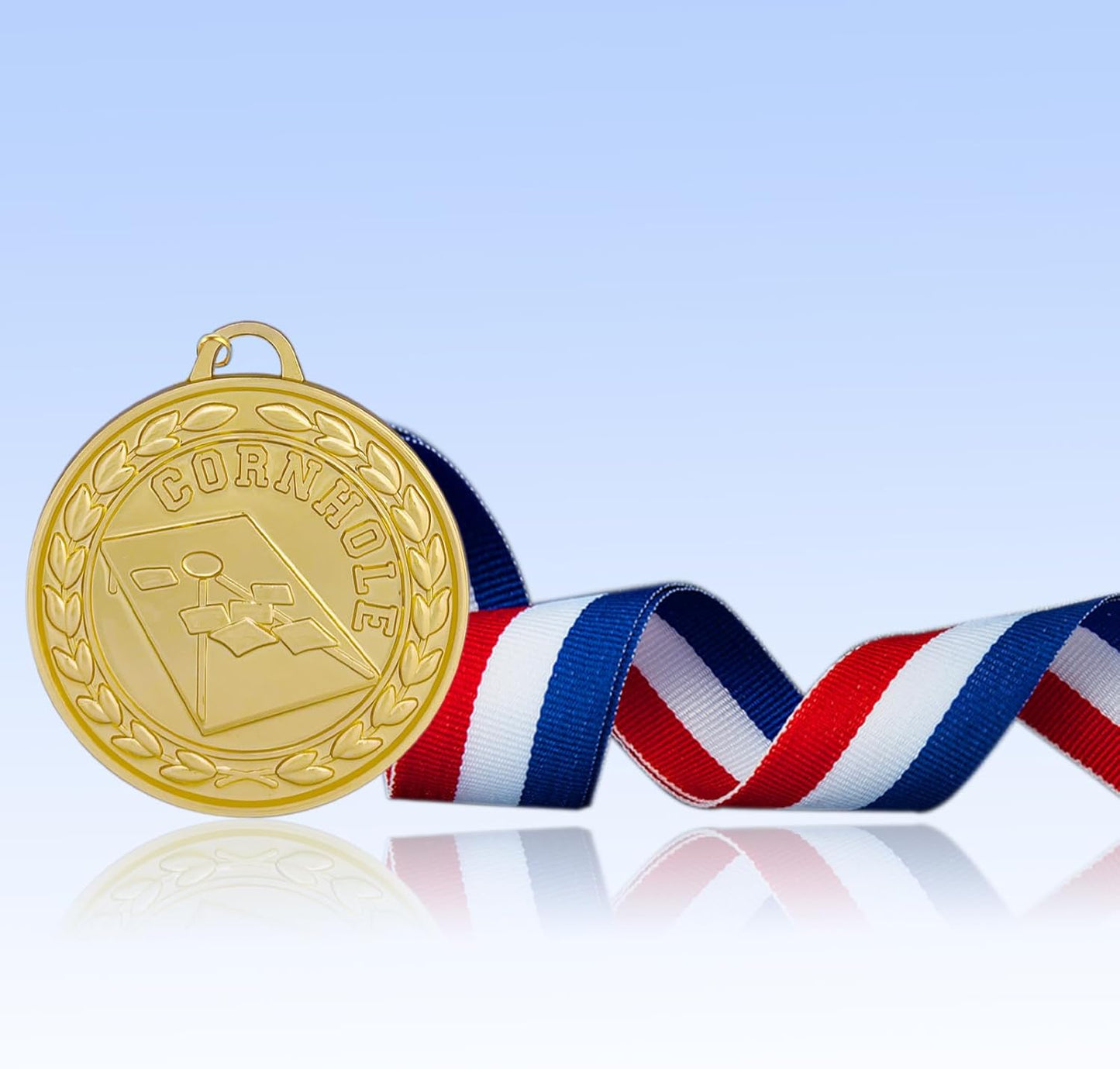 12 Pieces Gold Medals for Awards - Winner Medal Metal with Neck Ribbon Prizes for Kids, Adults, Sports Day, Spelling Bees, Competitions, Party, 2 Inches
