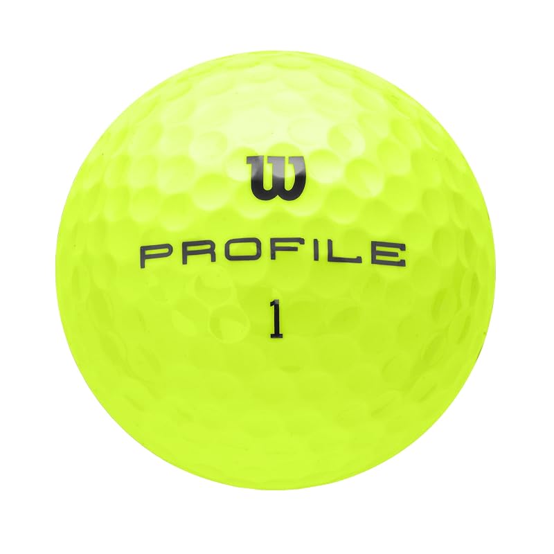 Wilson Profile Distance Golf Balls 36 Pack - Yellow