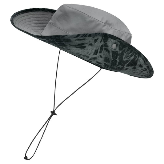 KastKing Shade Trekker Boonie Hat,UPF 50+ Protection,Water-Repellent,Adjustable Snap Brim Fishing Hat,Light Gray with Blackout