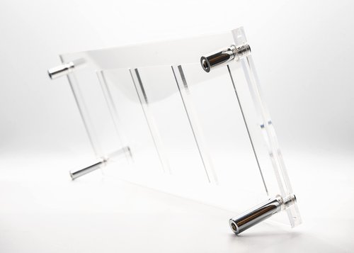 NEWVAVA Trading Card Frame Holder Stand Display - 4 Card Slots Clear Acrylic UV Filtering Screwdown