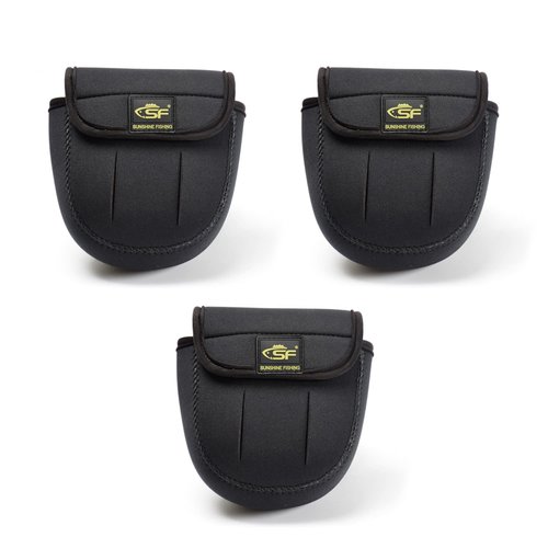 SF Spinning Reel Cover Case Bag Pouch Glove Fit up to 3000-Series Spinning Reels S 3Pcs