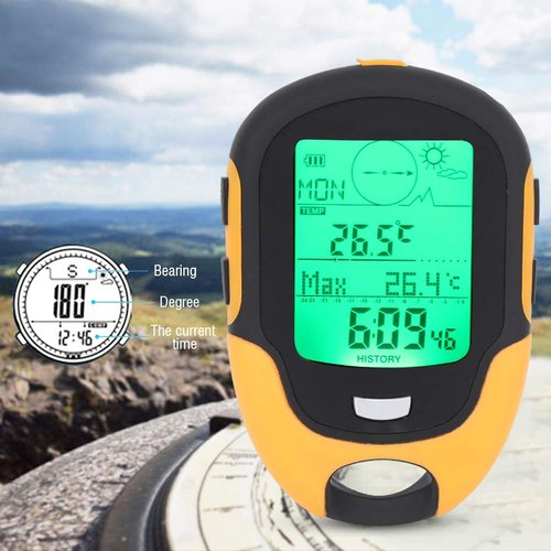 VGEBY Altimeter, FR500 Outdoor Multifunctional Hygrometer Thermometer Barometer for Climbing Hiking Barometer/Altimeter Sensor