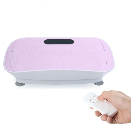 Furrnook Smart Auto Vibration Plate – 10-Level Silent Shaker Machine for Weight Loss, Toning & Massage | No-Remote Patented Start-Stop, Quiet Motor, 10-Min Auto Workout for Unisex (Pink)