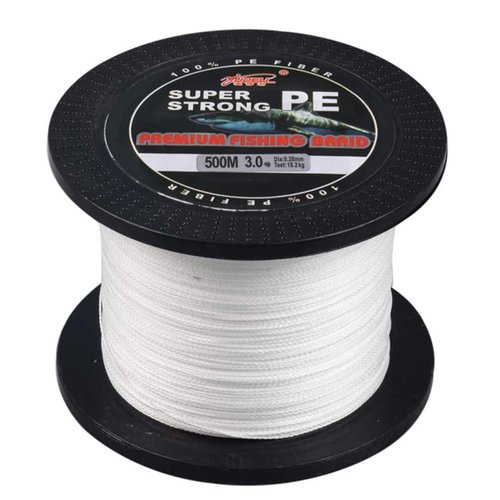 ptaxaeao Braid Fishing Line 12 Strands - Braided Fish Line 100-1000m, Power PE Fishing Wire Abrasion Resistant, Zero Stretch, High Sensitivity, Smaller Diameter
