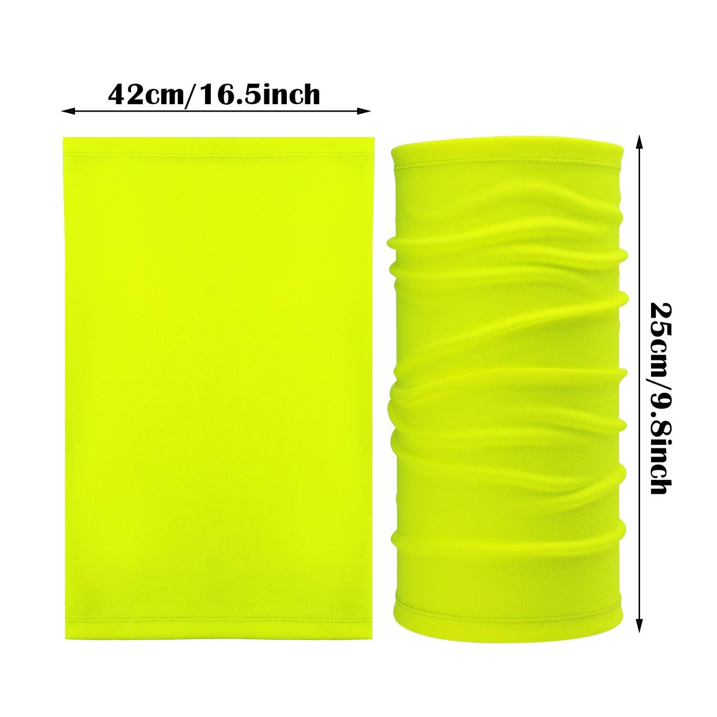 Geyoga 6 Pieces Summer UV Protection Cooling Neck Gaiter Face Clothing Neck Gaiter Mask Scarf Sunscreen Breathable Bandana(Delicate Colors)