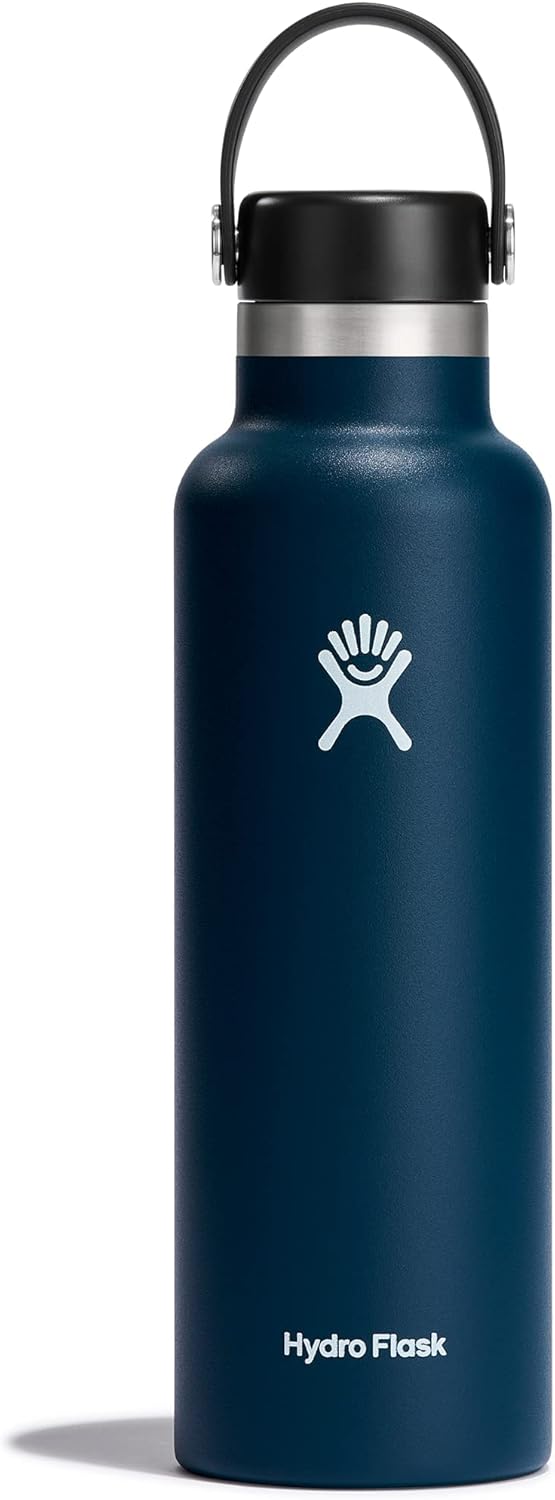 Hydro Flask Water Bottle - Insulated Stainless Steel - Non Spill, Leakproof in 24 Oz White