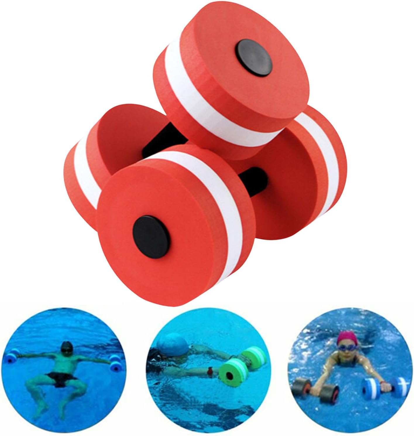 1pc Aquatic Dumbells,Water Weights for Pool Exercise,Aqua Fitness Barbells for Men Women,Water Aerobics Equipment,Water Weight Water Aerobics Dumbell Exercises Equipment for Weight Loss