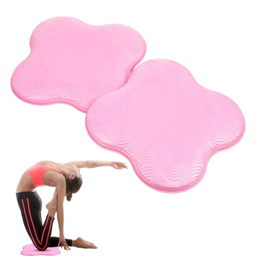 Wanmu 2 Packs Yoga Knee Pad Cushions Extra Thick Foam for Knees, Wrists, Elbows, Hands & Head Pilates & Kneeling Pads - Support Foam Pads Yoga Accessories for Women Men