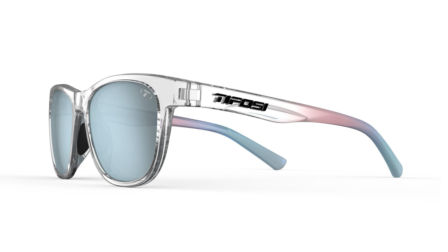 Tifosi Optics Swank Sunglasses (Satin Electric Green/Smoke Lens Bright Blue Mirror)