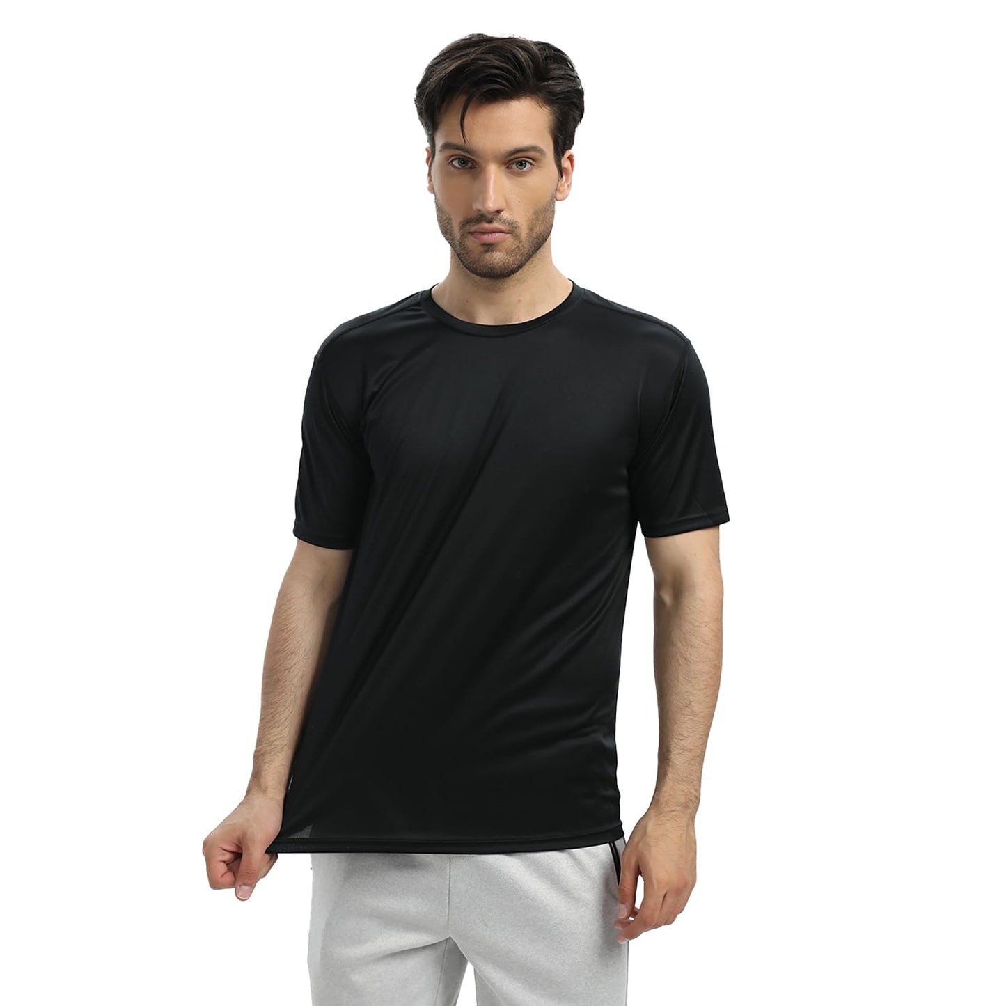 SUGARNO Men's T-Shirts,5 Packs Quick Dry Short Sleeve T-Shirt Lightweight Workout T Shirts for Gym,Athletic,Running(Medium)