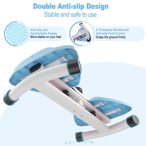 HOTSWEAT Waist Twister, Exercise Twist Boards Twisting Waist Machine for Women Belly Fat, Noiseless Ab Twister Machine with Resistance Bands, Waist Sculptor for Home Gym