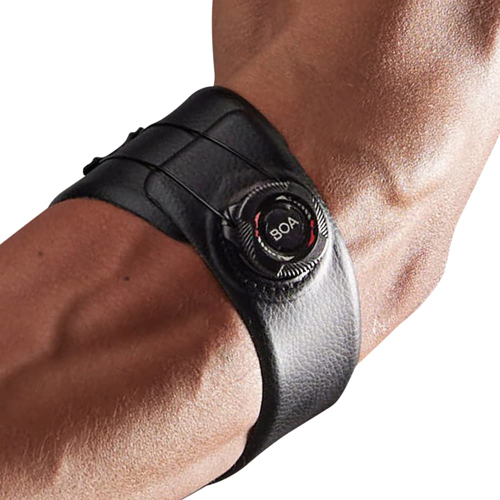 SOZO Elbow Brace with BOA Micro-Adjustable Dial, Adjustable Elbow Support for Tendonitis, Tennis Elbow, Golfer’s Elbow Pain Relief for Men & Women (Medium)