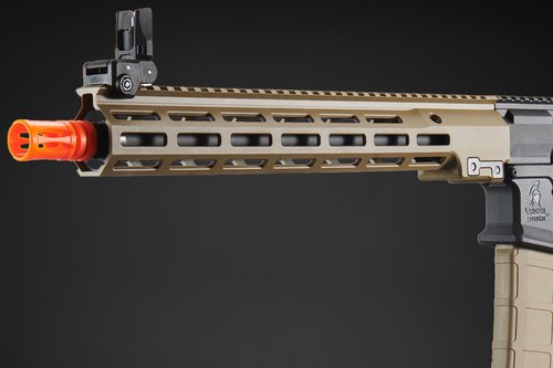 Lancer Tactical Gen 2 Stalker Carbine 13" M4 AEG Ambidextrous Airsoft Rifle (Battery & Charger Included) (Tan)