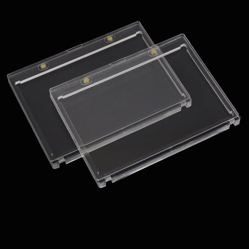 Pack of 2 Magnetic Booklet Card Holders 175PT Vertical Magnetic Card Holder Case UV Protection