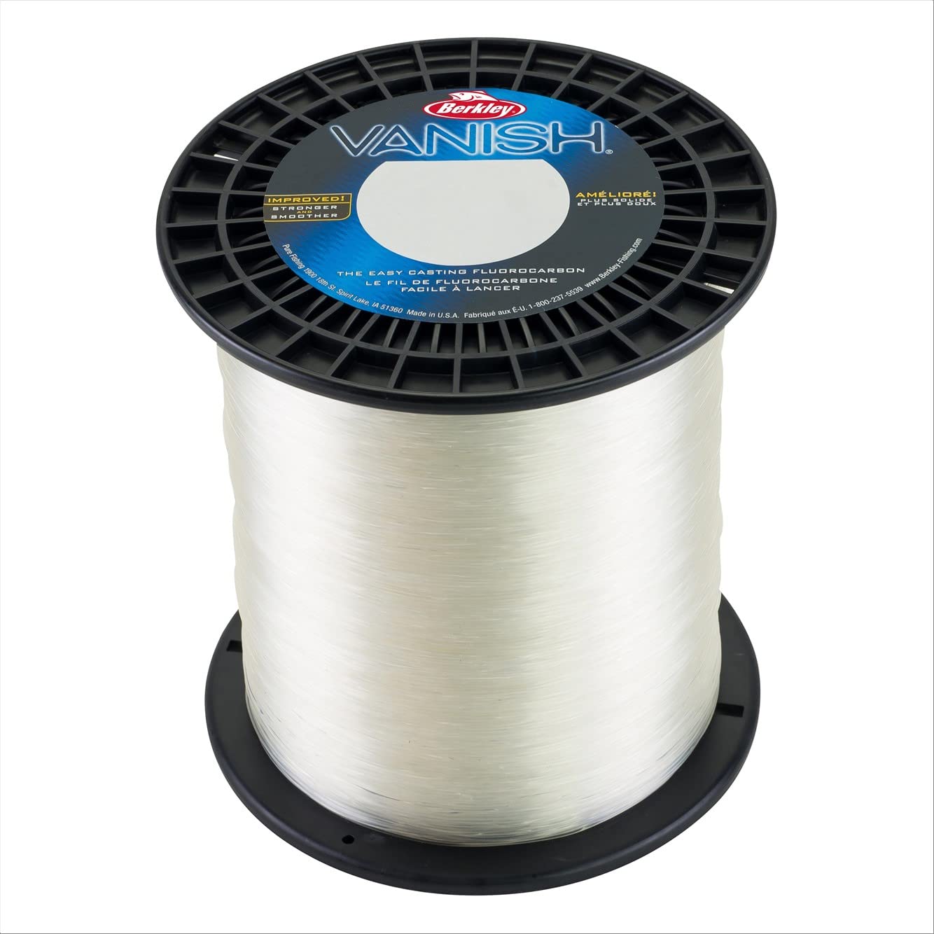 Berkley Vanish®, Clear, 12lb | 5.4kg, 2000yd | 1828m Fluorocarbon Fishing Line, Suitable for Saltwater and Freshwater Environments