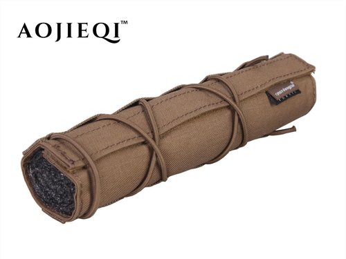 AOJIEQI Emersongear 22cm Airsoft Suppressor Cover Combat Silencer Cover (Coyote Brown)