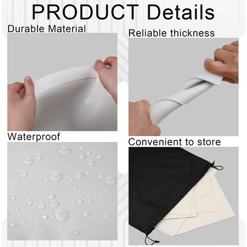 Wettarn 6 Pcs 6/12 Pcs Bulk Home Plate Baseball Softball Rubber Portable Throw Down Home Plate for Gym Teachers, Skill Camp Instructors, Backyard Batting or Pitching Practice Training (White)