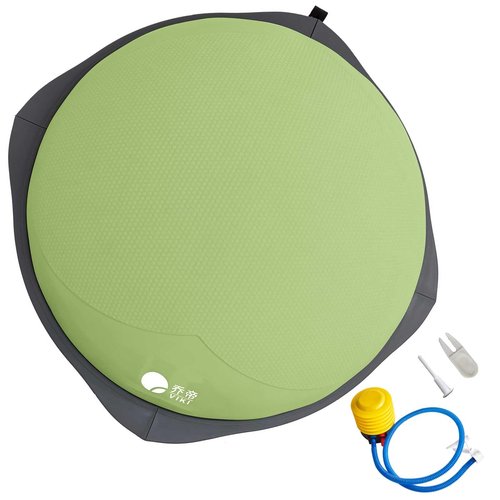 workout equipment for home，boso balancing ball，half ball balance trainer，core training equipment， 27.5 inch Yoga Exercise Ball for Home Gym Core Training Anti-Skid Surface (Green Heart-27.5'')