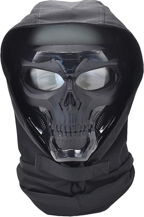 Airsoft Paintball Full Face Mask with Headgear Balaclava Mask Film PropsRole Play and Other Outdoor Activities