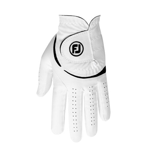 FootJoy Women's WeatherSof Golf Glove, White, Medium, Worn on Left Hand