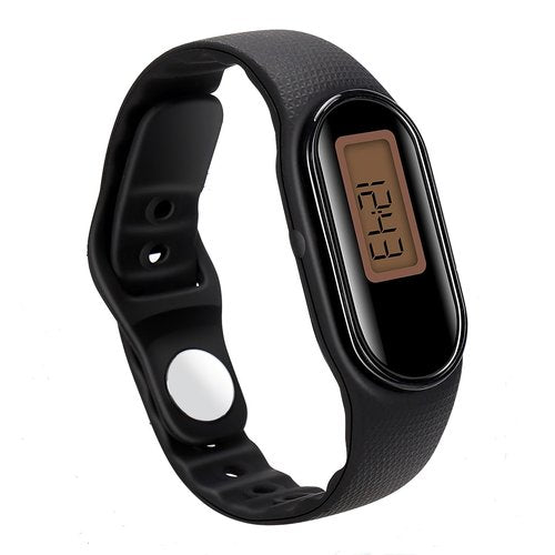 Pedometer for Walking Steps and Miles, Digital Pedometer Fitness Tracker, Step Counter with LCD Display, Black
