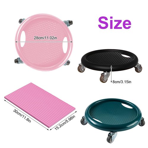 Ab Roller Wheel, Women's Multifunctional Abdominal Wheel Board with Mat, 360° Rotating, for Full Body Fat Burning Tummy Weight Control Gym or at home workout equipment