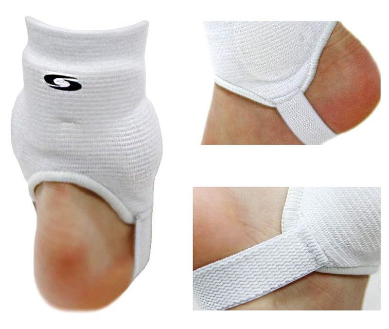 Ankle Guards Pair - Dual-Sided Protective Pads for Soccer Football (White)
